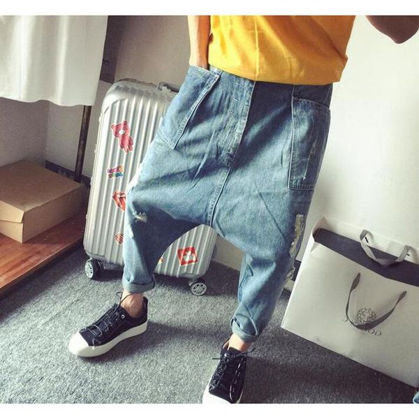 loose baggy jeans men's casual denim pants hip hop harem jeans trousers blue plus size
loose baggy jeans men's casual denim pants hip hop harem jeans trousers blue plus size