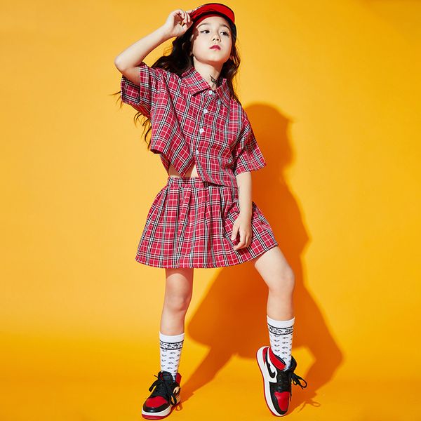 cheerleader costume for kids rave performance outfits red hip hop dance wear teenage girls clothing designer clothes jl2043, Black;red
cheerleader costume for kids rave performance outfits red hip hop dance wear teenage girls clothing designer clothes jl2043, Black;red