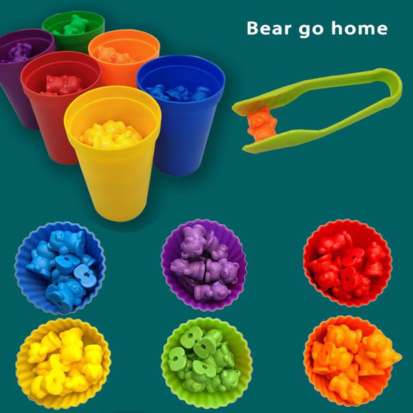 2021 latestbears montessori box rainbow stack cups counting color weights sensory baby mintessori educational toys games children new 
2021 latestbears montessori box rainbow stack cups counting color weights sensory baby mintessori educational toys games children new