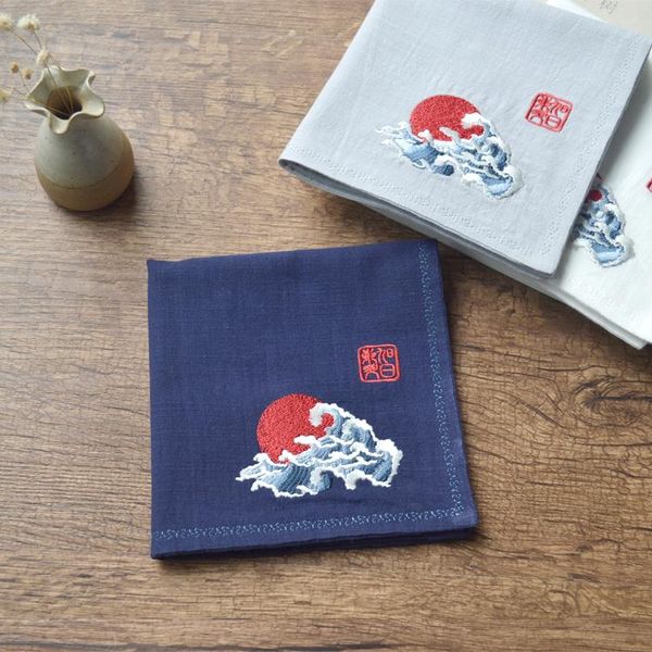 retro chinese style men's cotton and linen embroidery flower handkerchief small pocket square birthday abroad gift, Black;gray
retro chinese style men's cotton and linen embroidery flower handkerchief small pocket square birthday abroad gift, Black;gray