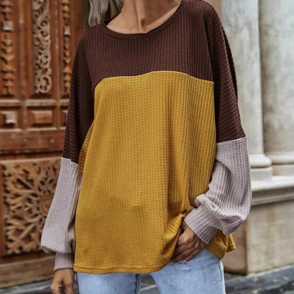 autumn fashion pullover women long puff sleeve o neck blouse waffle color block knit pullover warm patchwork female plus size, White;black
autumn fashion pullover women long puff sleeve o neck blouse waffle color block knit pullover warm patchwork female plus size, White;black