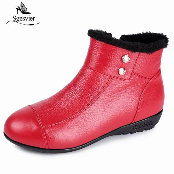 boots sgesvier women warm 2021 autumn winter fashion cow leather mother women's casual ankle wedges snow, Black
boots sgesvier women warm 2021 autumn winter fashion cow leather mother women's casual ankle wedges snow, Black