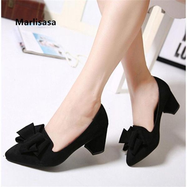 marlisasa women cute bow tie navy blue high heel shoes ladies casual black heels for office & party f5750
marlisasa women cute bow tie navy blue high heel shoes ladies casual black heels for office & party f5750