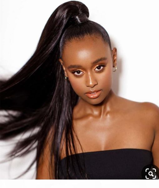 high sleek silky straight pony tail hairpiece wrap around instantgram brazilian ponytail 24inch 160g african american natural 1b, Black
high sleek silky straight pony tail hairpiece wrap around instantgram brazilian ponytail 24inch 160g african american natural 1b, Black