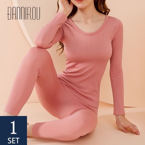 bannirou woman's thermal underwear sets solid simple elastic female sleep wear soft keep warm long johns women home wear 201027, Black;pink
bannirou woman's thermal underwear sets solid simple elastic female sleep wear soft keep warm long johns women home wear 201027, Black;pink