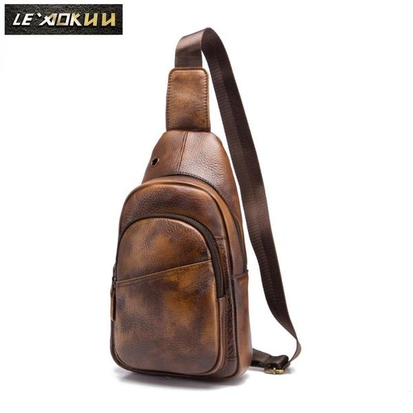 men quality leather casual fashion travel chest pack sling bag design one shoulder cross body bag daypack 8" tablets xb008g
men quality leather casual fashion travel chest pack sling bag design one shoulder cross body bag daypack 8" tablets xb008g
