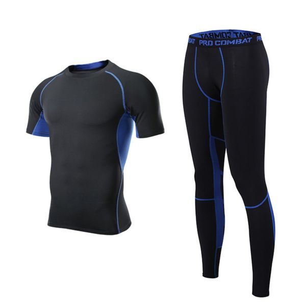 suit piece exercise men's two, Gray