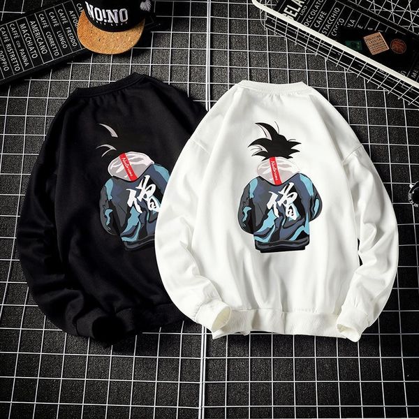 928ls trend new spring neck sweater men's korean style loose round and autumn pullover coat pullover couple printed long student sleeve, Black
928ls trend new spring neck sweater men's korean style loose round and autumn pullover coat pullover couple printed long student sleeve, Black