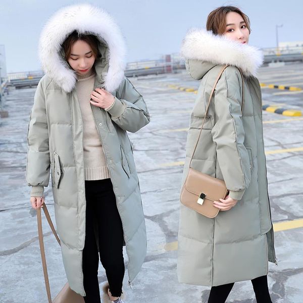 high grade 90% white duck down parka coats long winter warm down jacket womens hooded overcoat big fur collar coat outwear, Black
high grade 90% white duck down parka coats long winter warm down jacket womens hooded overcoat big fur collar coat outwear, Black