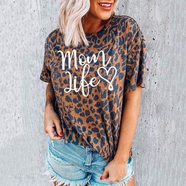2020ebay womens leopard print mom life printed round neck drop shoulder short sleeve t-shirt, White
2020ebay womens leopard print mom life printed round neck drop shoulder short sleeve t-shirt, White