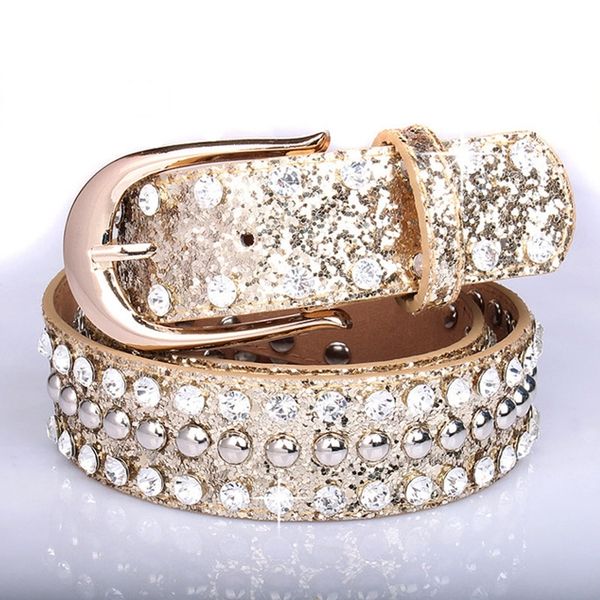 new fashion design leather belt for women rhinestone buckle belts women jean strap gold sliver color 110,125 cm length t200113, Black;brown
new fashion design leather belt for women rhinestone buckle belts women jean strap gold sliver color 110,125 cm length t200113, Black;brown