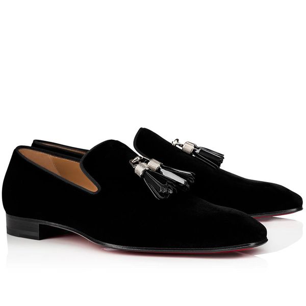 paris reds sole sneakers men's shoes loafers velvets genine leather with tassel slip on rivalion mens flat suede loafer shoe red bottom, Black
paris reds sole sneakers men's shoes loafers velvets genine leather with tassel slip on rivalion mens flat suede loafer shoe red bottom, Black
