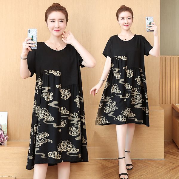women will see flower printed big plus size xl xl-5xl loose thin occasional sweater beach dress shirt jh8h, Black;gray
women will see flower printed big plus size xl xl-5xl loose thin occasional sweater beach dress shirt jh8h, Black;gray