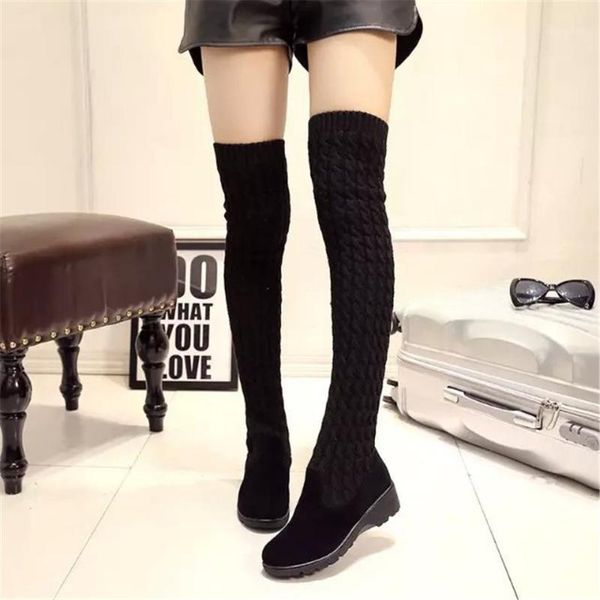 boots 2021 winter over-the-knee boots, stovepipe wool, thick-heeled stretch, plus size women's boots1, Black
boots 2021 winter over-the-knee boots, stovepipe wool, thick-heeled stretch, plus size women's boots1, Black