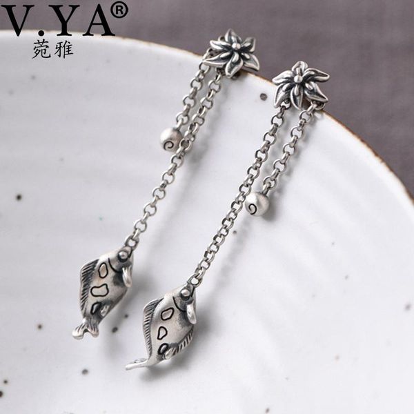 dangle & chandelier v.ya 925 sterling silver vintage fashion art fish earrings creative women's temperament flower tassel party jewelry
dangle & chandelier v.ya 925 sterling silver vintage fashion art fish earrings creative women's temperament flower tassel party jewelry