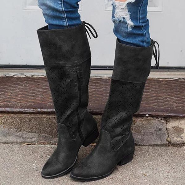 boots women stylish women's classic flats round toe low-heeled lace-up western knight boots women's zapatos mujer au7, Black
boots women stylish women's classic flats round toe low-heeled lace-up western knight boots women's zapatos mujer au7, Black