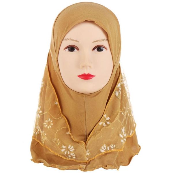 children muslim small girl hijab with lace islamic scarf shawls stretch turban 23ge, Blue;gray
children muslim small girl hijab with lace islamic scarf shawls stretch turban 23ge, Blue;gray