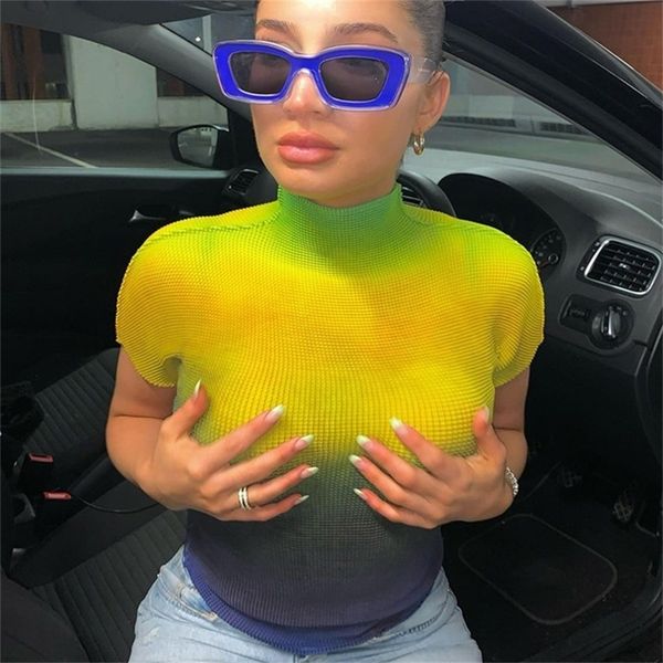 diseyar tie dye turtleneck y2k t-shirts with short sleeve women's female casual strreetwear outfit summer clothing 220315, White
diseyar tie dye turtleneck y2k t-shirts with short sleeve women's female casual strreetwear outfit summer clothing 220315, White