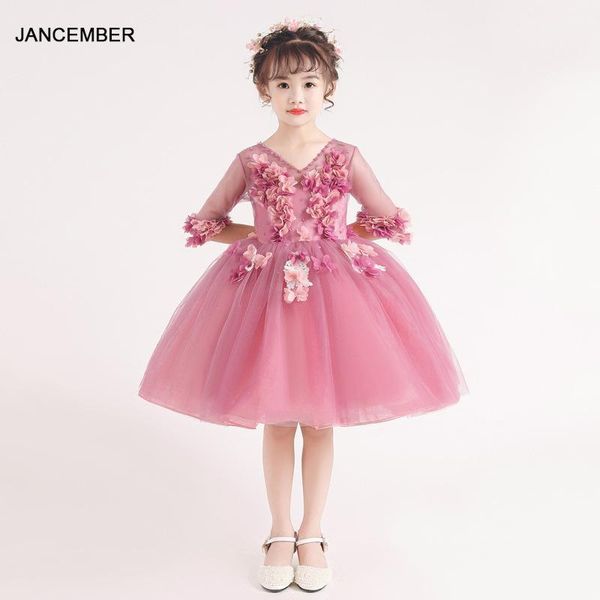 b029 beading half sleeve flower girls wedding christmas children evening party dress 2021 kids ball gowns1, Red;yellow
b029 beading half sleeve flower girls wedding christmas children evening party dress 2021 kids ball gowns1, Red;yellow