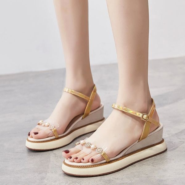 2020 summer wedges sandals women high heels shoes rhinestone platform elegant ladies wedge heel 6cm a2476 #9357, Black
2020 summer wedges sandals women high heels shoes rhinestone platform elegant ladies wedge heel 6cm a2476 #9357, Black