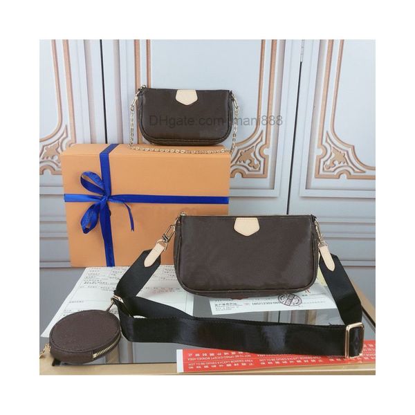 women luxurys designers bags 2022 3pcs set with box crossbody handbag leather womens designer wallet bag shoulder shopping tote pruse
women luxurys designers bags 2022 3pcs set with box crossbody handbag leather womens designer wallet bag shoulder shopping tote pruse
