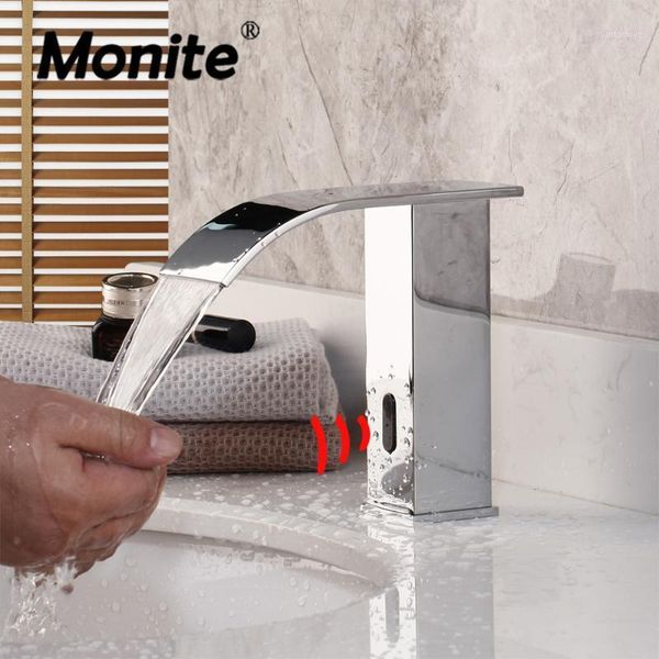 bathroom sink faucets monite chrome brass automatic hands touch sensor & cold basin mixer tap mixers taps1
bathroom sink faucets monite chrome brass automatic hands touch sensor & cold basin mixer tap mixers taps1
