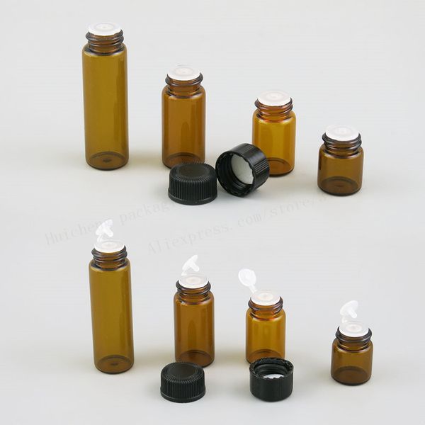 100 x 1ml 2ml 3ml 5ml mini amber glass essential oil bottle orifice reducer cap small brown glass vials with hole insert 201012
100 x 1ml 2ml 3ml 5ml mini amber glass essential oil bottle orifice reducer cap small brown glass vials with hole insert 201012