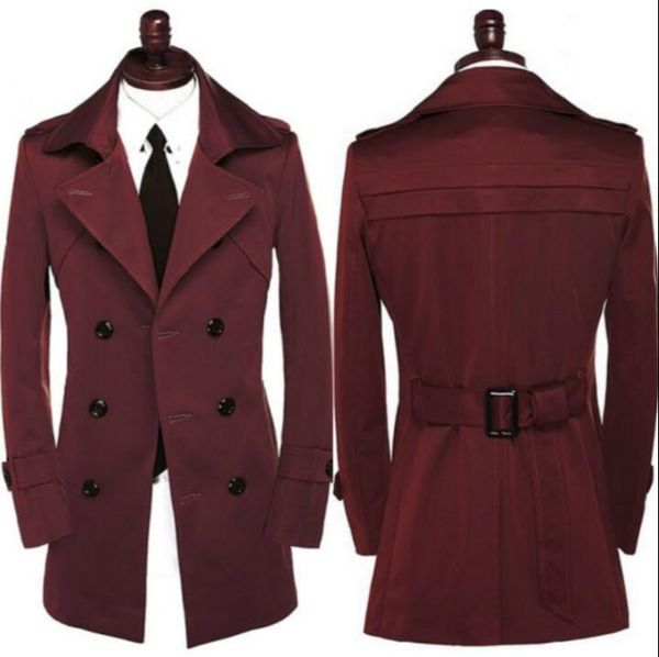 men's trench coats mens wine red man double breasted coat men casual clothes slim overcoat long sleeve spring autumn big size s - 9xl, Tan;black
men's trench coats mens wine red man double breasted coat men casual clothes slim overcoat long sleeve spring autumn big size s - 9xl, Tan;black