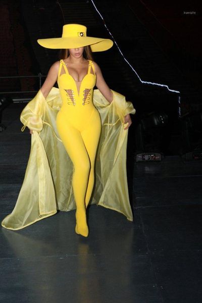 celebrity yellow sequined rayon bandage jumpsuit full length evening party bodycon jumpsuit1, Black;white
celebrity yellow sequined rayon bandage jumpsuit full length evening party bodycon jumpsuit1, Black;white
