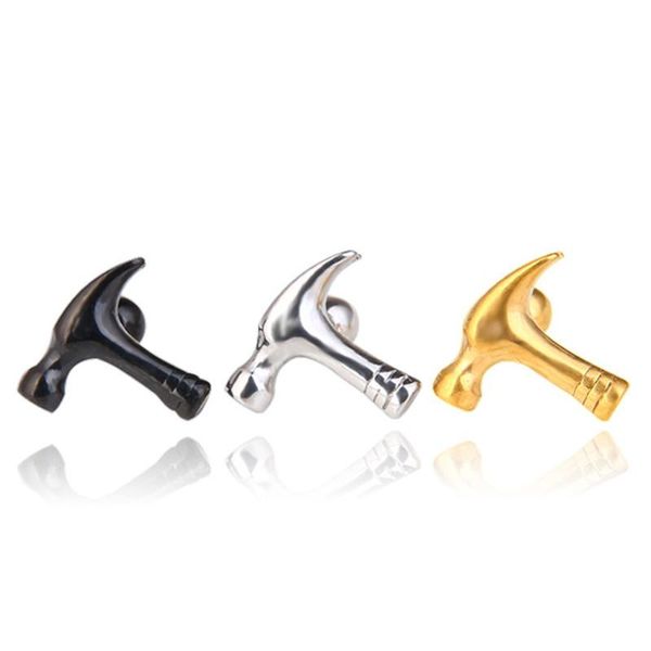 stud women men earrings stainless steel piercing hammer punk ear piercings fashion jewelry, Golden;silver
stud women men earrings stainless steel piercing hammer punk ear piercings fashion jewelry, Golden;silver