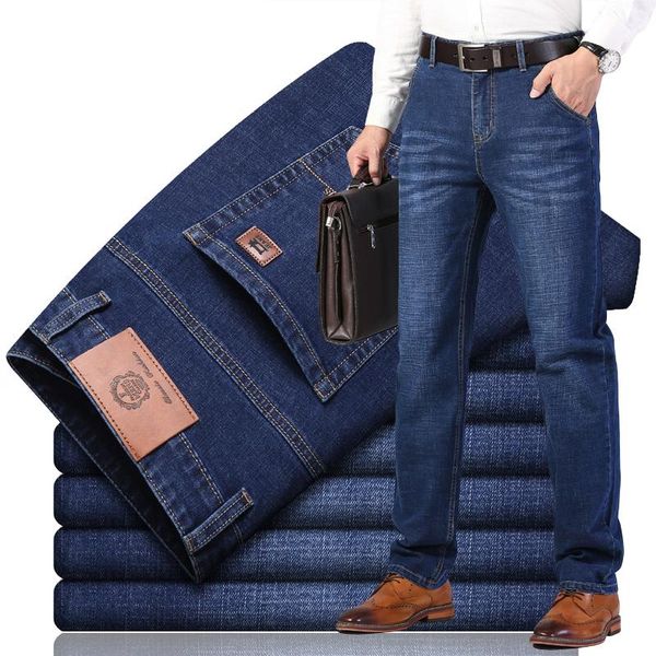 men's jeans high-end brand classic blue thick four seasons casual fashion loose denim trousers solid color stretch pants
men's jeans high-end brand classic blue thick four seasons casual fashion loose denim trousers solid color stretch pants