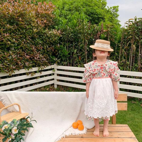 korean children's dress clothing summer new girls sweet floral ruffled waist dress + hollow lace two pcs toddler1, Red;yellow
korean children's dress clothing summer new girls sweet floral ruffled waist dress + hollow lace two pcs toddler1, Red;yellow