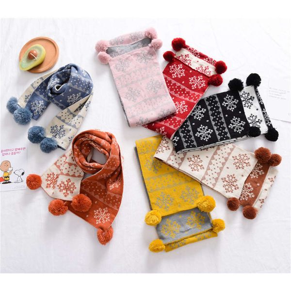 winter knitted children's national sle snowflake hanging ball boys and girls' neckband new wool warm baby scarf, Red;brown
winter knitted children's national sle snowflake hanging ball boys and girls' neckband new wool warm baby scarf, Red;brown