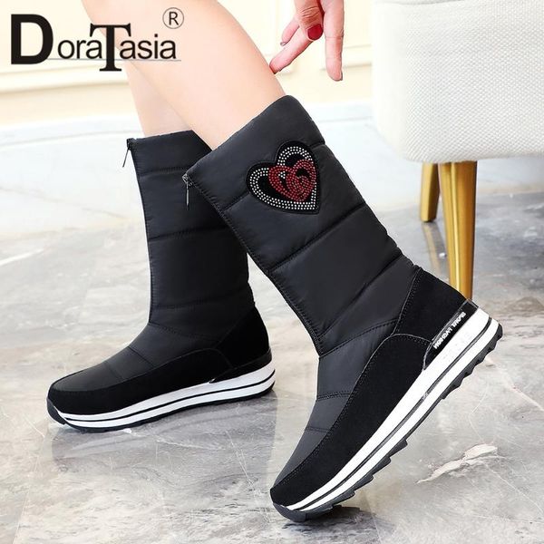 doratasia brand new lady flat with plush snow boots fashion crystal winter warm fur boots women thick bottom casual shoes woman, Black
doratasia brand new lady flat with plush snow boots fashion crystal winter warm fur boots women thick bottom casual shoes woman, Black