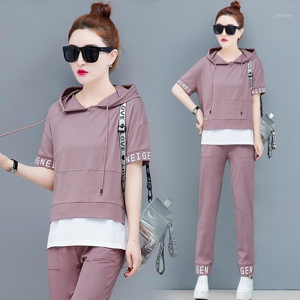 plus size two piece black pink outfits set for women tracksuits hooded and pants suits 2020 summer sportswear co-ord sets1, White
plus size two piece black pink outfits set for women tracksuits hooded and pants suits 2020 summer sportswear co-ord sets1, White