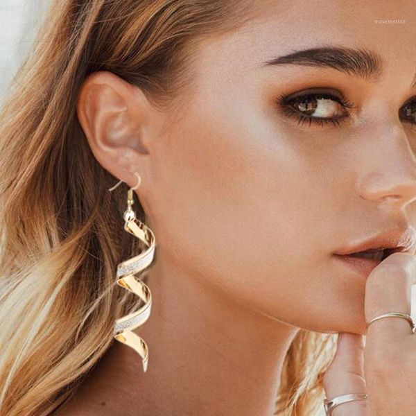 fashion kpop women twist dangle earring creative shinny glitter rotate long drop earring for women tassel jewelry ae plus1, Silver
fashion kpop women twist dangle earring creative shinny glitter rotate long drop earring for women tassel jewelry ae plus1, Silver