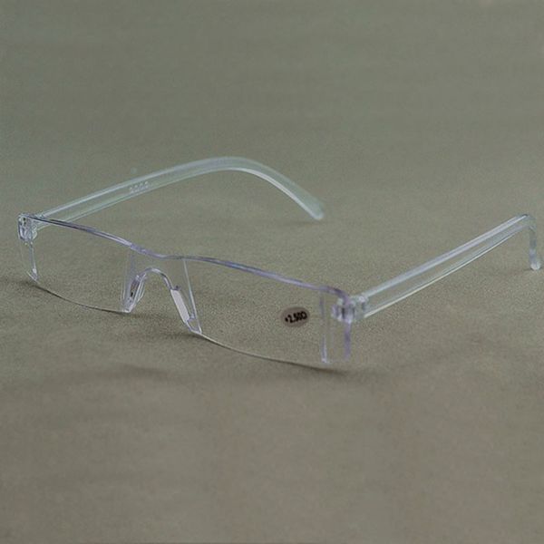rimless clear men reading women glasses resin presbyopia reader eyeglasses plastic frame gafas 1.0 2.0 to 4.0 005
rimless clear men reading women glasses resin presbyopia reader eyeglasses plastic frame gafas 1.0 2.0 to 4.0 005