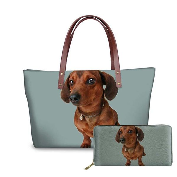 noisydesigns dachshund dog 3d printing women handbags large size shoulder bag for female fashion purse handbag messenger bags
noisydesigns dachshund dog 3d printing women handbags large size shoulder bag for female fashion purse handbag messenger bags