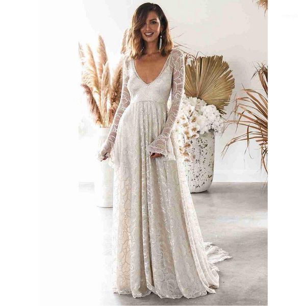 women deep v-neck hollow out long sleeve a-line long dress elegant solid floral see through lace floor-length dress1, Black;gray
women deep v-neck hollow out long sleeve a-line long dress elegant solid floral see through lace floor-length dress1, Black;gray