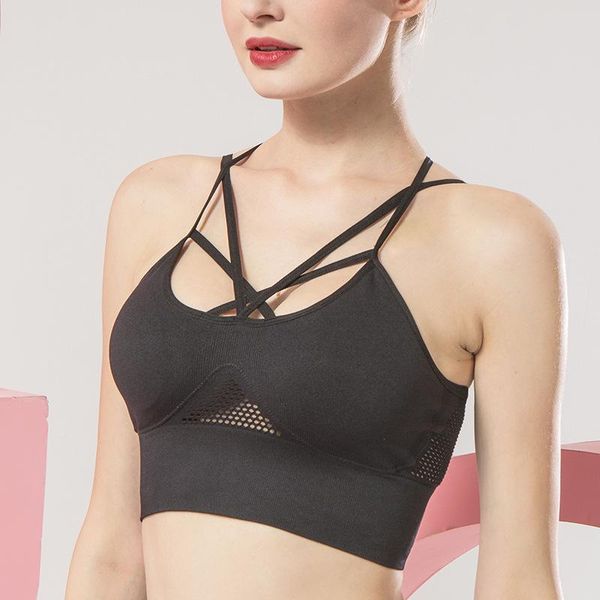 gym clothing seamless yoga bra women sleeveless cross beauty back sling hollow mesh workout running sports fitness clothes underwea, White;black
gym clothing seamless yoga bra women sleeveless cross beauty back sling hollow mesh workout running sports fitness clothes underwea, White;black