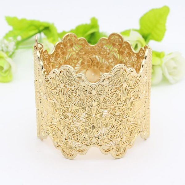 new arrived morocco vintage flower bracelet gold plating hollow out jewelry retro ladies dress dance party bijoux, Black
new arrived morocco vintage flower bracelet gold plating hollow out jewelry retro ladies dress dance party bijoux, Black