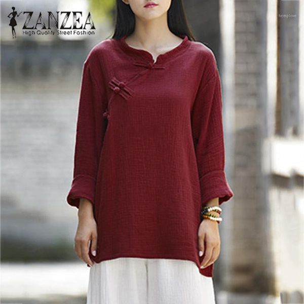 zanzea women chinese style cotton linen buttons long sleeve autumn casual solid blouse loose vintage shirt blusas plus size1, White
zanzea women chinese style cotton linen buttons long sleeve autumn casual solid blouse loose vintage shirt blusas plus size1, White