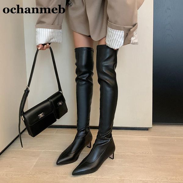 women slim leg elastic stretch knee high boots suede shoe woman high heels thigh boots ladies dress party overtheknee botas, Black
women slim leg elastic stretch knee high boots suede shoe woman high heels thigh boots ladies dress party overtheknee botas, Black