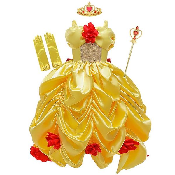 muababy girls carnival dress up deluxe off shoulder yellow layered party gown kids birthday pgraphy costume, Red;yellow
muababy girls carnival dress up deluxe off shoulder yellow layered party gown kids birthday pgraphy costume, Red;yellow
