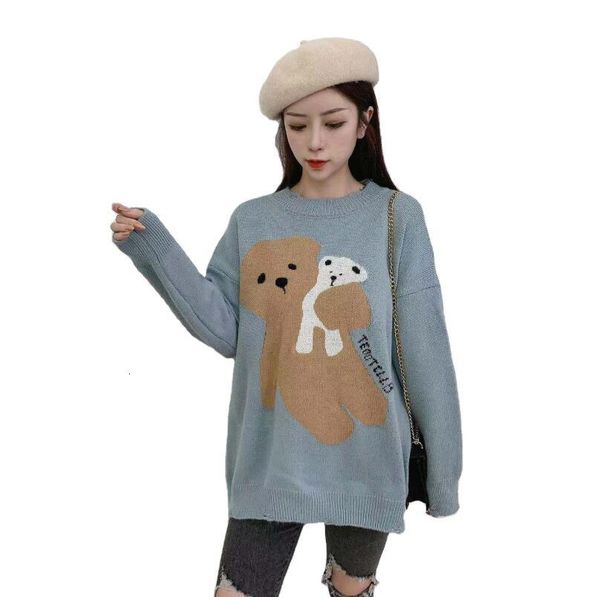 2021 new spring cartoon female bear pulley nightgown the long-sleeve neck ladies in crocheted loose jumpers p2184 lni6, White;black
2021 new spring cartoon female bear pulley nightgown the long-sleeve neck ladies in crocheted loose jumpers p2184 lni6, White;black