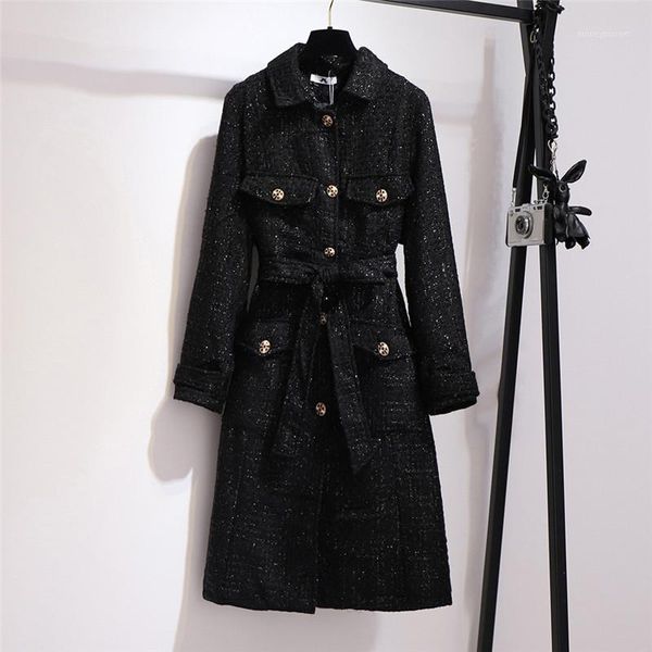 women's trench coats 2021 temperament thin long tweed coat large size 6xl women's windbreaker spring autumn black overcoats n11681, Tan;black
women's trench coats 2021 temperament thin long tweed coat large size 6xl women's windbreaker spring autumn black overcoats n11681, Tan;black