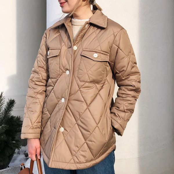 malina argyle casual buttons parkas women fashion turn down collar coats women elegant poets cotton jaets female ladies, Black
malina argyle casual buttons parkas women fashion turn down collar coats women elegant poets cotton jaets female ladies, Black