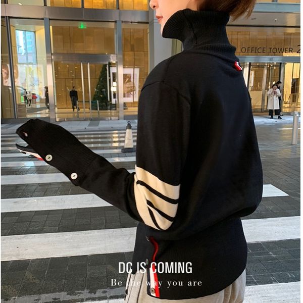 yirbp high fashion tb tautumn 33fpz striped sweater collar versatile pullover pullover winter pulloverbottoming shirt pullovert-shirt, White;black
yirbp high fashion tb tautumn 33fpz striped sweater collar versatile pullover pullover winter pulloverbottoming shirt pullovert-shirt, White;black