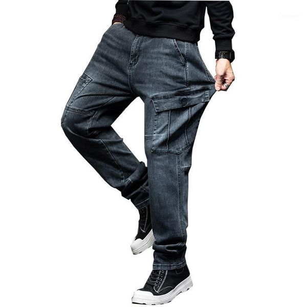 mcikkny men cargo straight jeans trousers multi pockets loose casual denim pants for male plus size 29-441, Blue
mcikkny men cargo straight jeans trousers multi pockets loose casual denim pants for male plus size 29-441, Blue