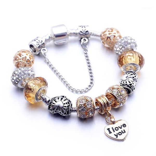 I LOVE YOU pendant charms bracelets diy bangle bead jewelry berloque 2020 fashion gift for women silver color snake chain1, Black
I LOVE YOU pendant charms bracelets diy bangle bead jewelry berloque 2020 fashion gift for women silver color snake chain1, Black